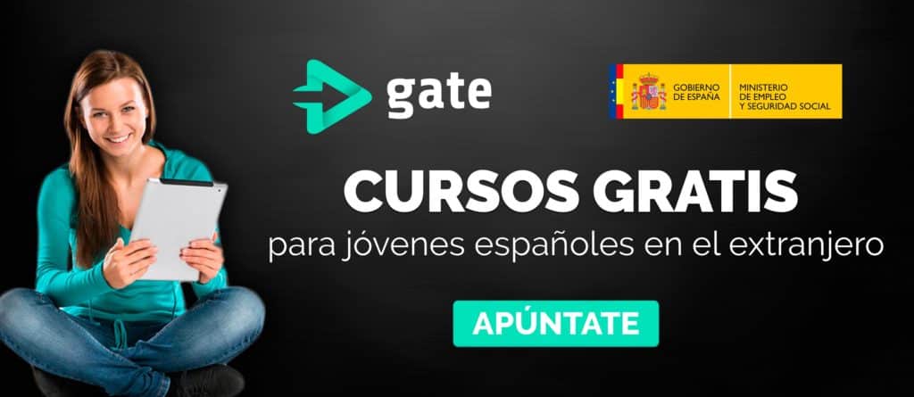 GATE: cursos online para favorecer el empleo de jóvenes españoles en el extranjero